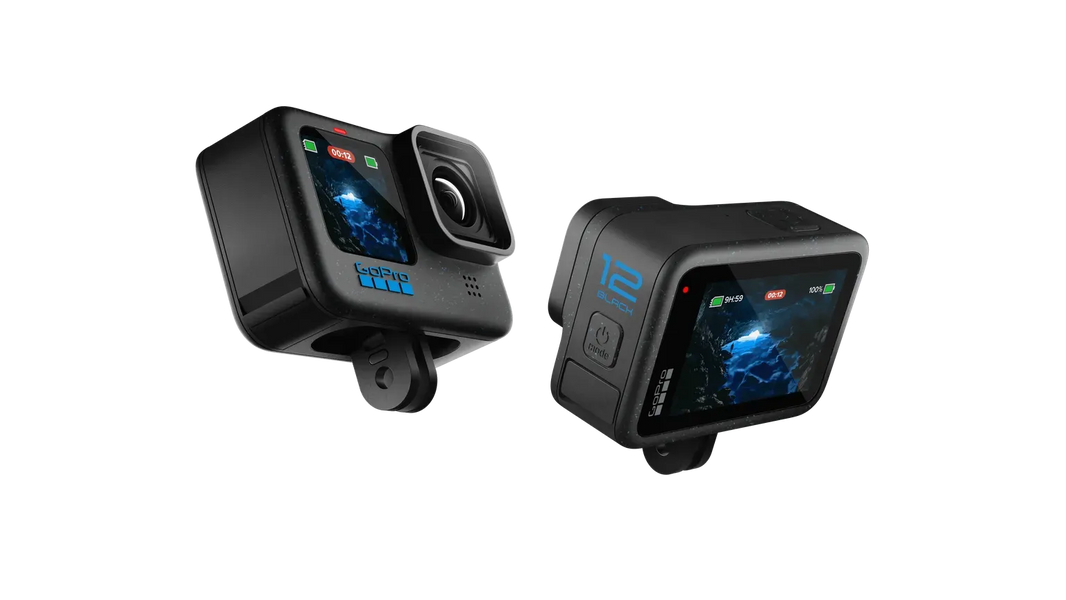 GoPro HERO12 Waterproof Action Camera with Front & Rear LCD Screens, 5.3K60 Ultra HD Video, HyperSmooth 6.0 + AutoBoost, Live Str