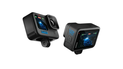 GoPro HERO12 Waterproof Action Camera with Front & Rear LCD Screens, 5.3K60 Ultra HD Video, HyperSmooth 6.0 + AutoBoost, Live Str