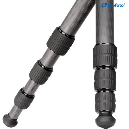 Leofoto LX-324CT + XB-38 Urban Carbon Fiber Tripod with Ball Head - 15kg Load, 1735mm Height, Reversible Travel Tripod
