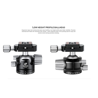 Leofoto LS-285C + LH-36R Ranger Carbon Fiber Tripod Kit - Lightweight Travel Tripod with Ball Head, 10kg Load Capacity