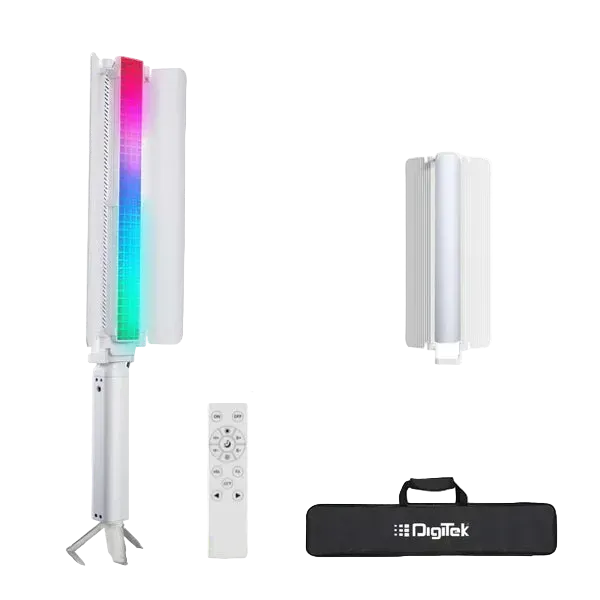Digitek DSL-1000 RGB Stick Light 100W Portable Handheld RGB LED Light Wand, 360° Full Color RGB, Adjustable Color Temperature, Special Effects, Ideal for Photography, Videography, YouTube & Reels--Crezio.in-DIGITEK