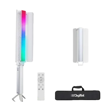 Digitek DSL-1000 RGB Stick Light 100W Portable Handheld RGB LED Light Wand, 360° Full Color RGB, Adjustable Color Temperature, Special Effects, Ideal for Photography, Videography, YouTube & Reels--Crezio.in-DIGITEK
