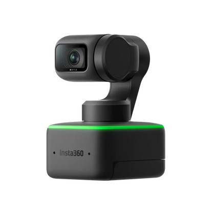 Insta360 Link 4K Webcam with AI Tracking, 1/2″ Sensor, Gesture Control, Auto Framing & Noise-Canceling Mics – Streaming, Video Calls & Content Creation