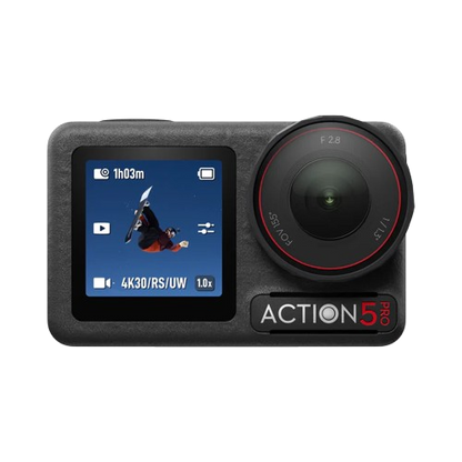 DJI Osmo Action 5 Pro Adventure Combo, Action Camera 4K with 1/1.3" Sensor, 12h Extended Battery Life with 3 Batteries, Stabilization, Dual OLED Touchscreens, Mini Action Camera for Travel, Vlog