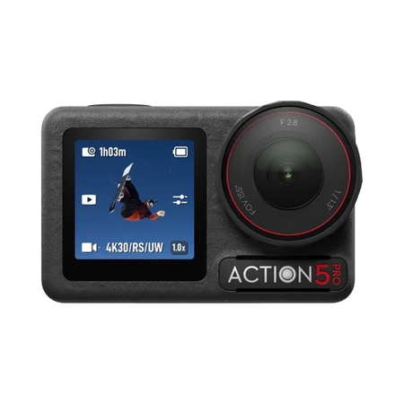 DJI Osmo Action 5 Pro Adventure Combo, Action Camera 4K with 1/1.3" Sensor, 12h Extended Battery Life with 3 Batteries, Stabilization, Dual OLED Touchscreens, Mini Action Camera for Travel, Vlog