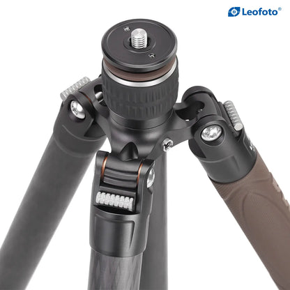 Leofoto LX-324CT + XB-38 Urban Carbon Fiber Tripod with Ball Head - 15kg Load, 1735mm Height, Reversible Travel Tripod