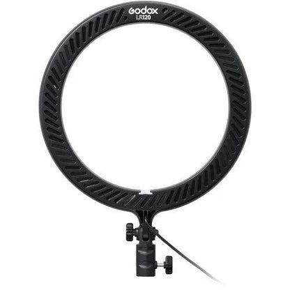Godox LR120 Bi-Color 12-Inch LED Ring Light, Adjustable Warm & Cool Lighting, Dimmable Brightness, Phone Holder, Black – Ideal for YouTube, Reels & Makeup--Crezio.in-Godox