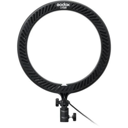 Godox LR120 Bi-Color 12-Inch LED Ring Light, Adjustable Warm & Cool Lighting, Dimmable Brightness, Phone Holder, Black – Ideal for YouTube, Reels & Makeup--Crezio.in-Godox
