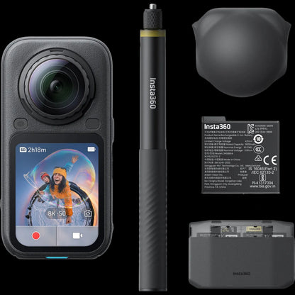 Insta360 X6 360° 8K Camera Standard Bundle Midnight
