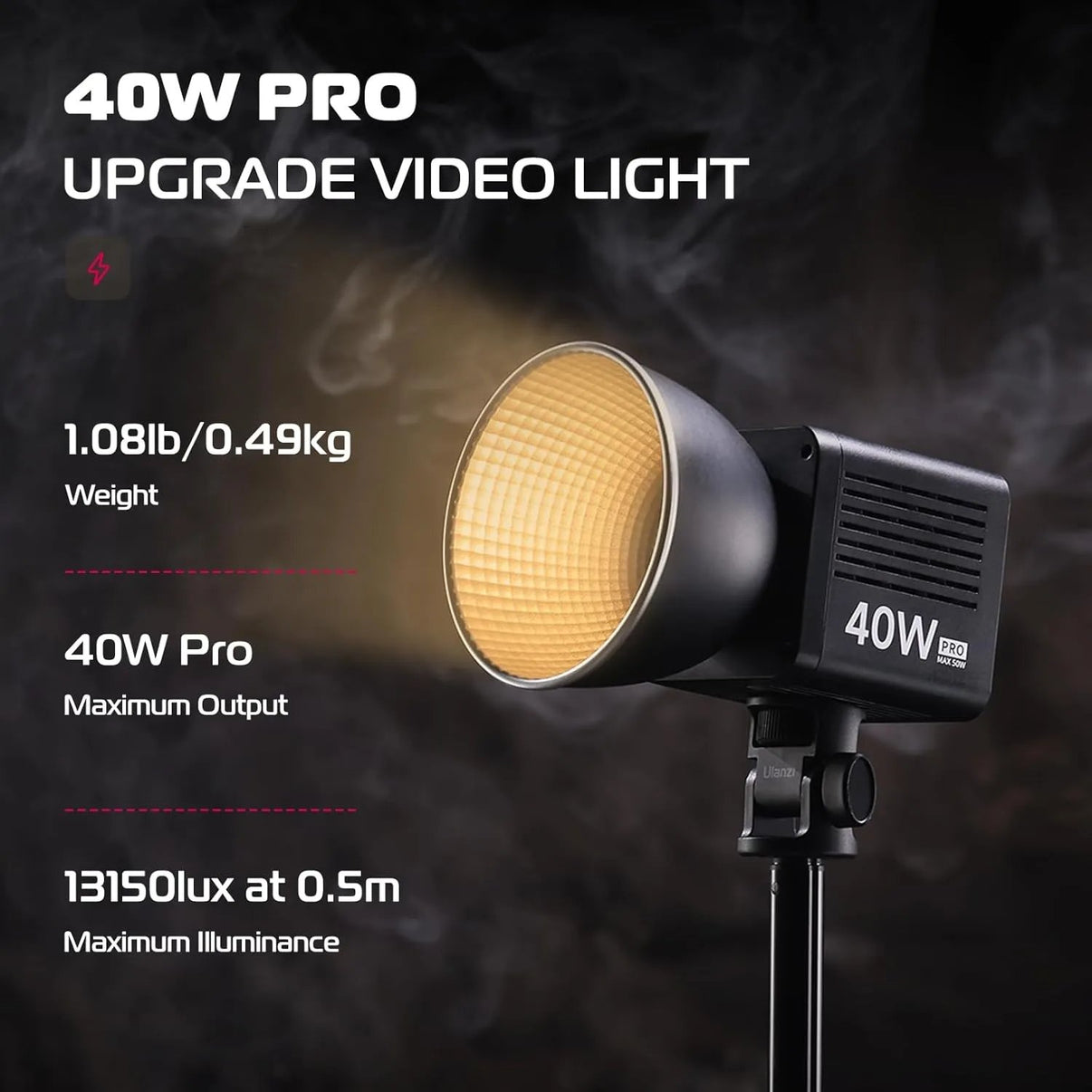 Ulanzi L023 40W Pro Video Light – Portable Bi-Color LED Video Light-SmartPhone Gimbal-Crezio.in-ULANZI