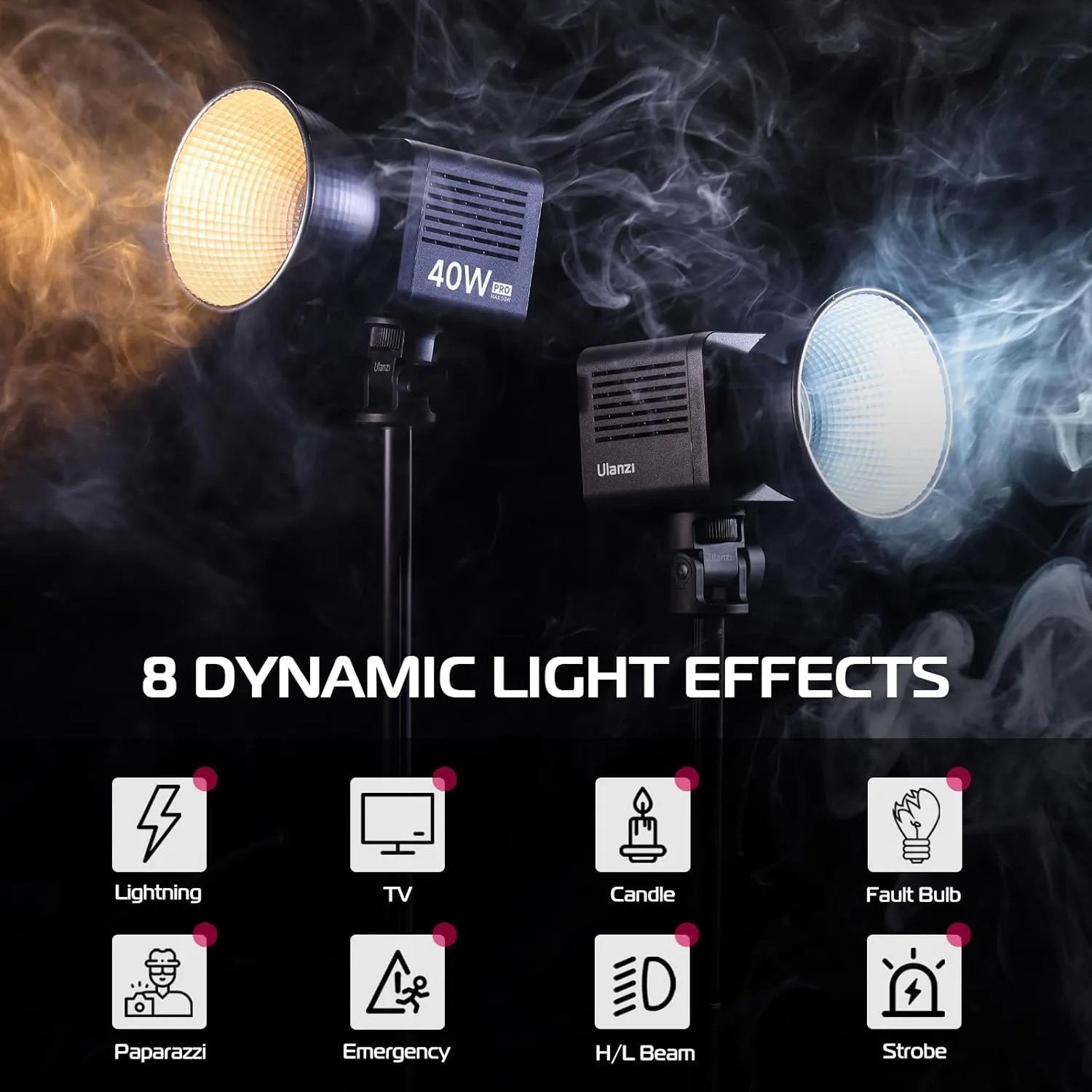 Ulanzi L023 40W Pro Video Light – Portable Bi-Color LED Video Light-SmartPhone Gimbal-Crezio.in-ULANZI