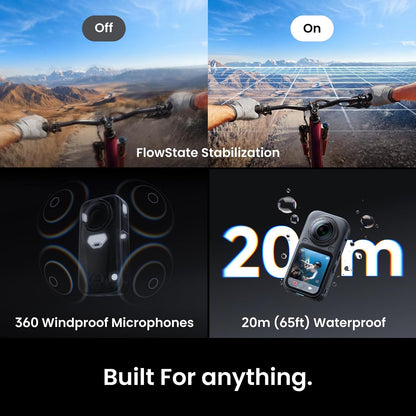 Insta360 X6 360° 8K Camera Standard Bundle Midnight