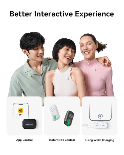 Hollyland LARK A1 Duo Wireless Microphone for Content Creators