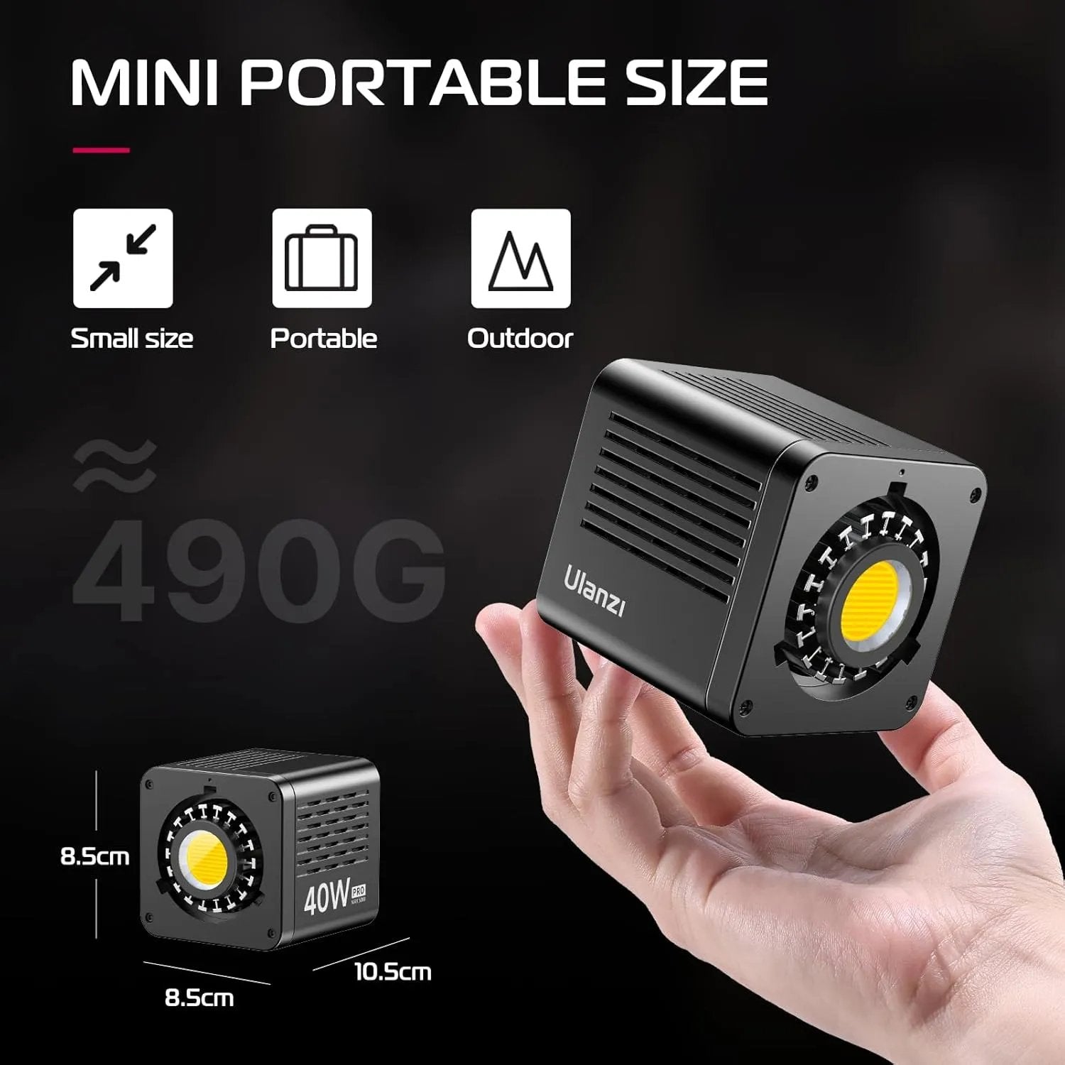 Ulanzi L023 40W Pro Video Light – Portable Bi-Color LED Video Light-SmartPhone Gimbal-Crezio.in-ULANZI