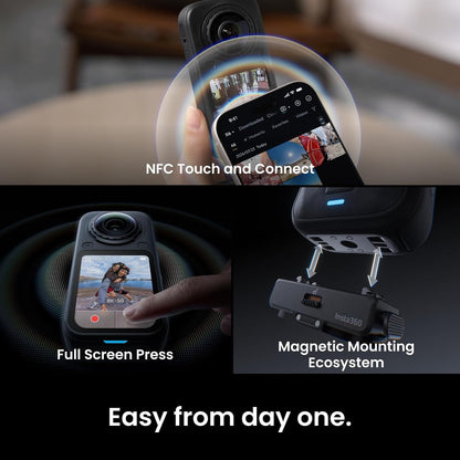Insta360 X6 360° 8K Camera Standard Bundle Midnight
