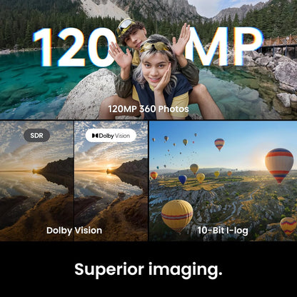 Insta360 X6 360° 8K Camera Standard Bundle Midnight
