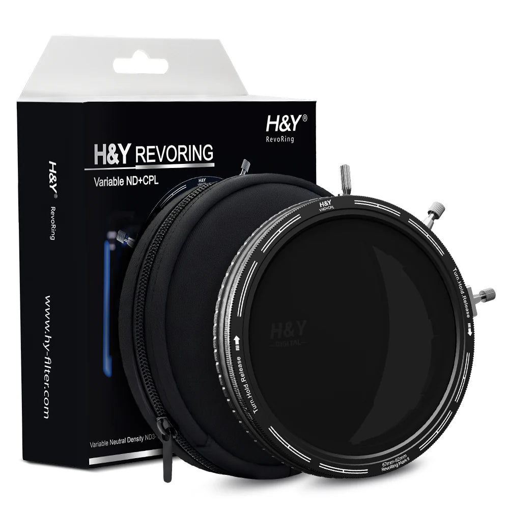 One Filter Fits All Lenses - H&Y RevoRing MarkII Variable Neutral Density + Circular Polarizer Filter