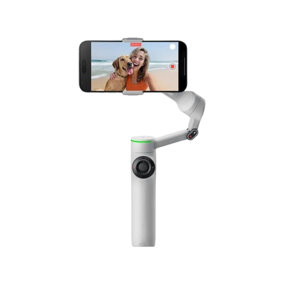 Insta360 Flow 2 Pro AI-Powered Smartphone Gimbal, 3-Axis Stabilization, Deep Track 3.0, Built-in Tripod, Selfie Stick, Gesture Control, SmartWheel – iOS & Android--Crezio.in-Insta360