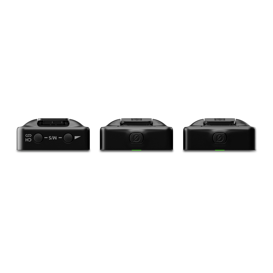 RØDE Wireless GO 3 – Dual-Channel Wireless Microphone System with 32-Bit Float Recording, 2.4GHz Digital Transmission, Built-In Storage, Long-Range Audio, for Cameras, Smartphones & Content Creators