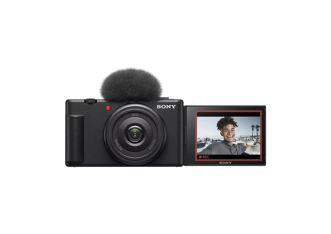 Sony ZV-1F Vlog Camera for Content Creators and Youtubers, Black